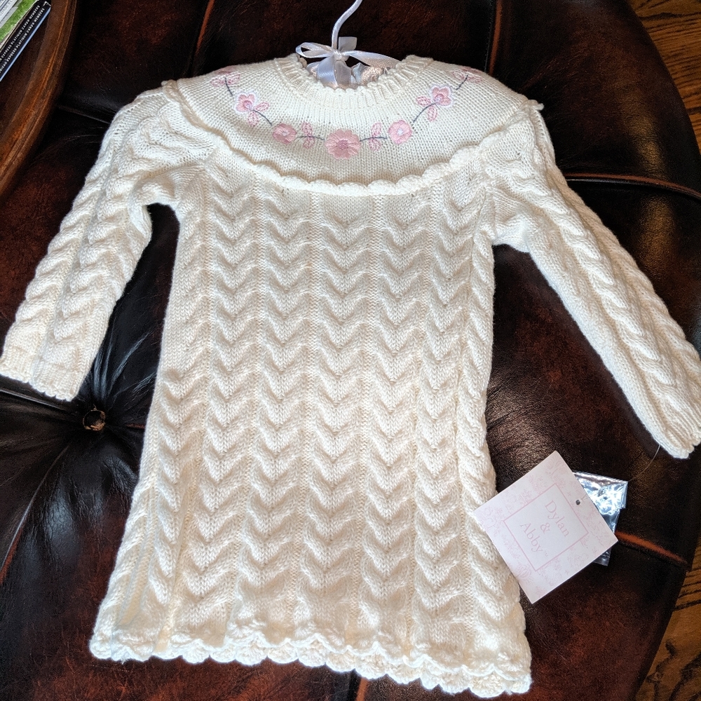 Baby girl sweater dress